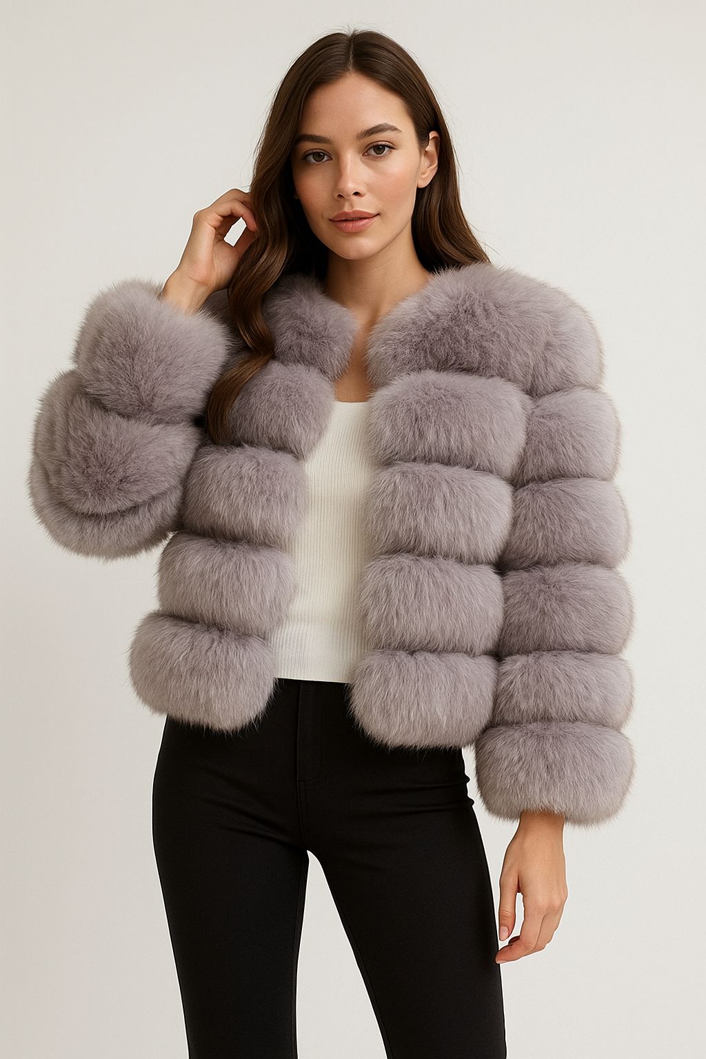 Claudia – Pelliccia Grigia