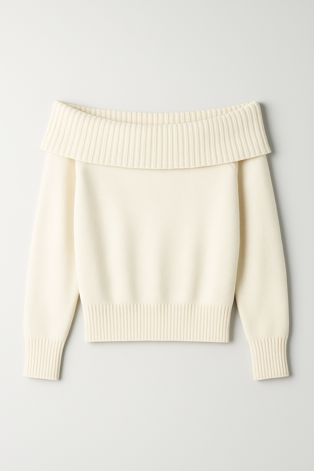 Giulia – Maglione Off-Shoulder Premium in Maglia Morbida