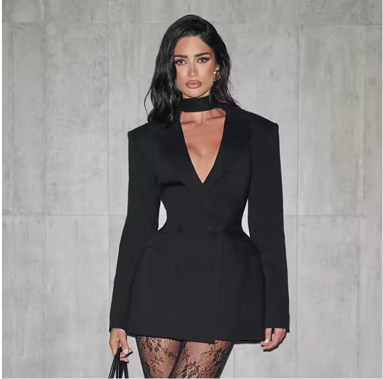 Nicole – Blazer Dress Elegante Nero