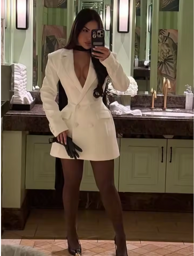 Giulia – Blazer Dress Elegante Bianco